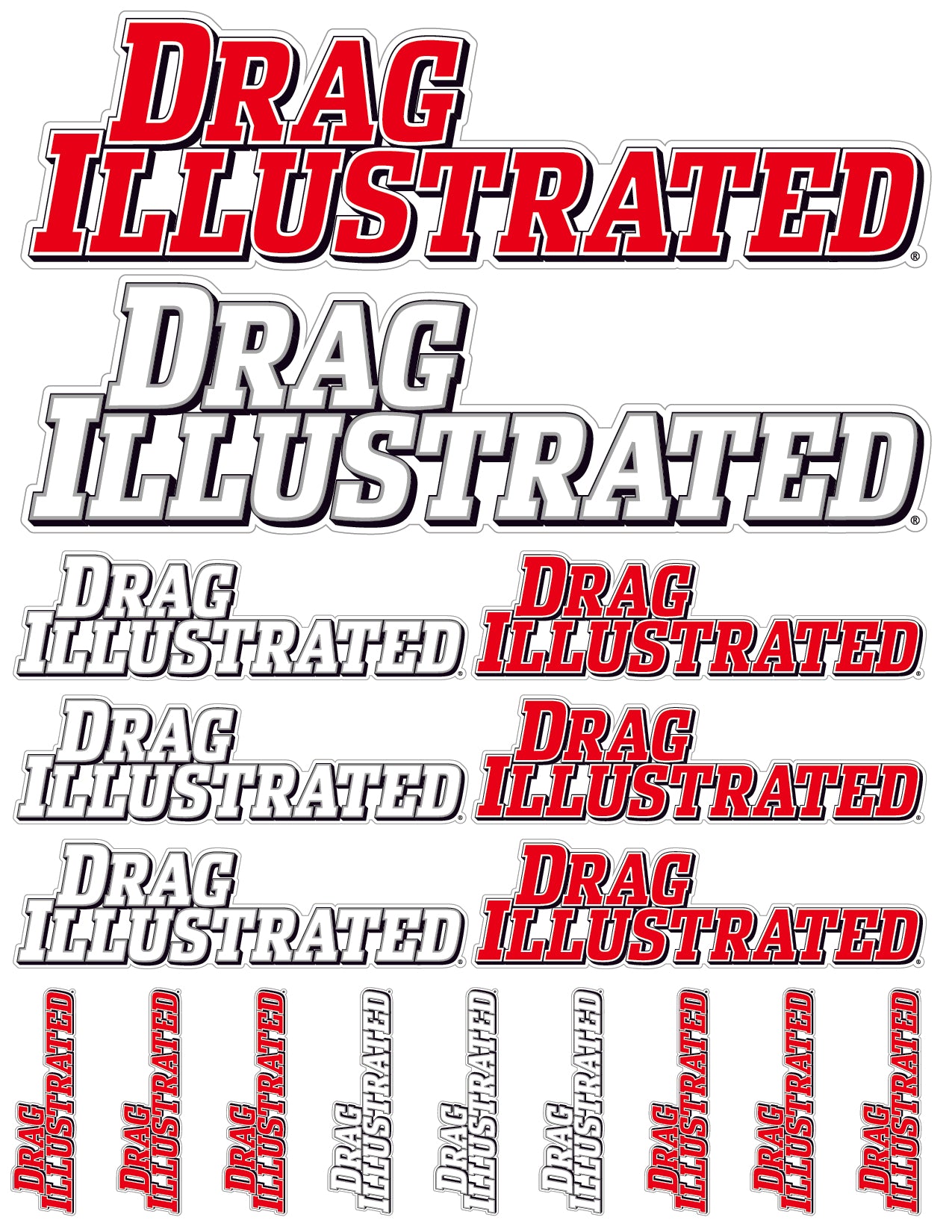 Drag Illustrated Decal sheet