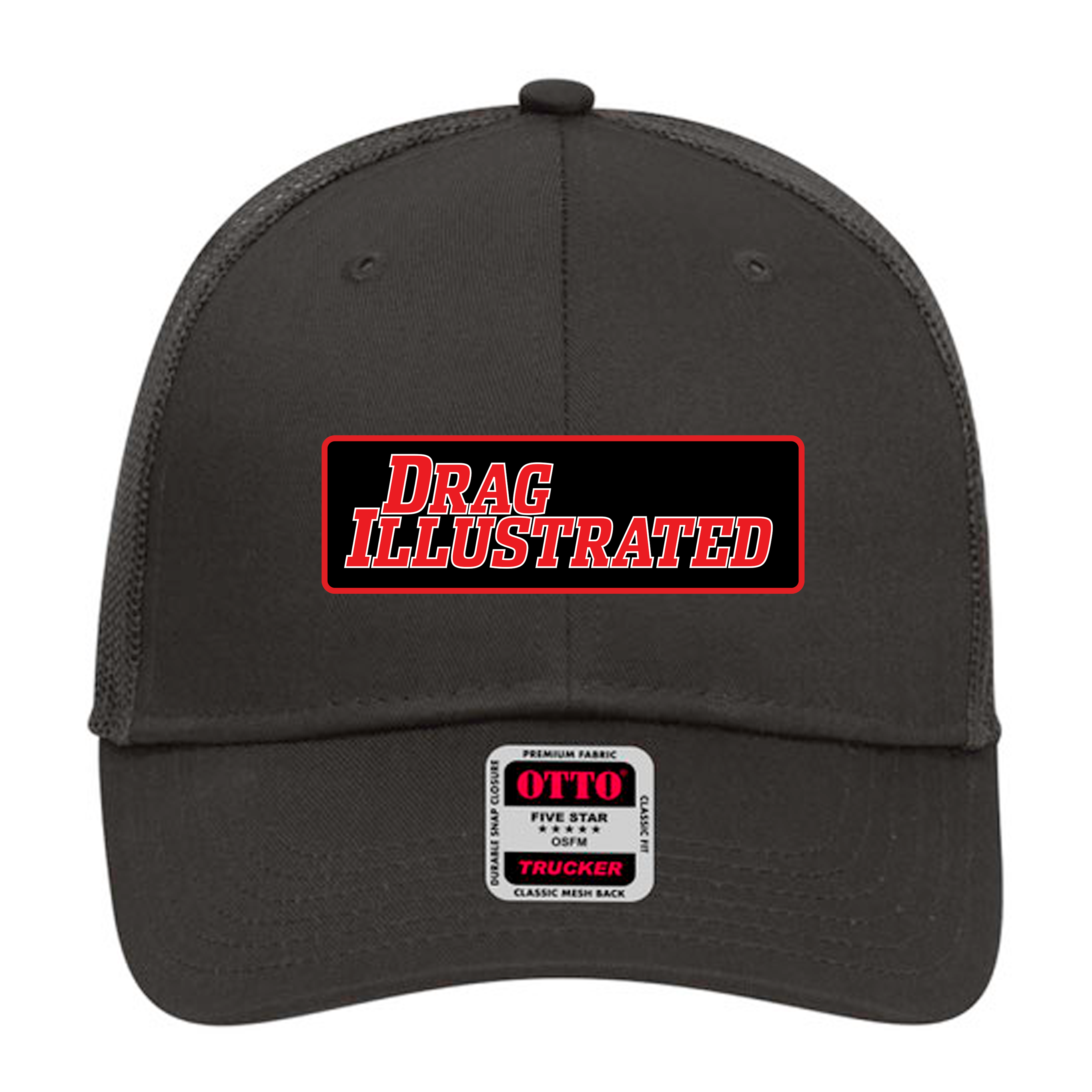 Low Profile Mesh Back Trucker Hat with logo patch